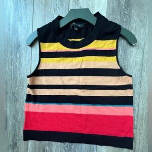 #7) Ann Taylor multi color sleeveless knit top Size M excellent condition